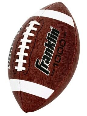 Franklin Sports PeeWee Footballs - Extra Grip 1000 - Brown/White - 1 Inflated...